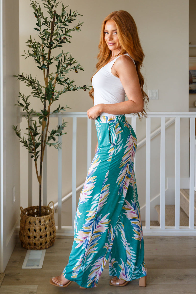 Hazel Blues® |  Hawaiiana Floral Print Pants