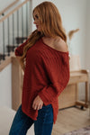 Hazel Blues® |  High Tide Oversize Top in Rust