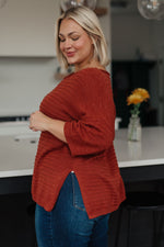 Hazel Blues® |  High Tide Oversize Top in Rust