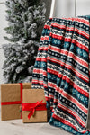 Hazel Blues® |  Holiday Fleece Blanket in Sweater Knit