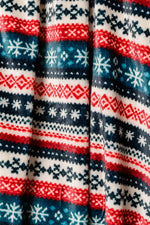 Hazel Blues® |  Holiday Fleece Blanket in Sweater Knit