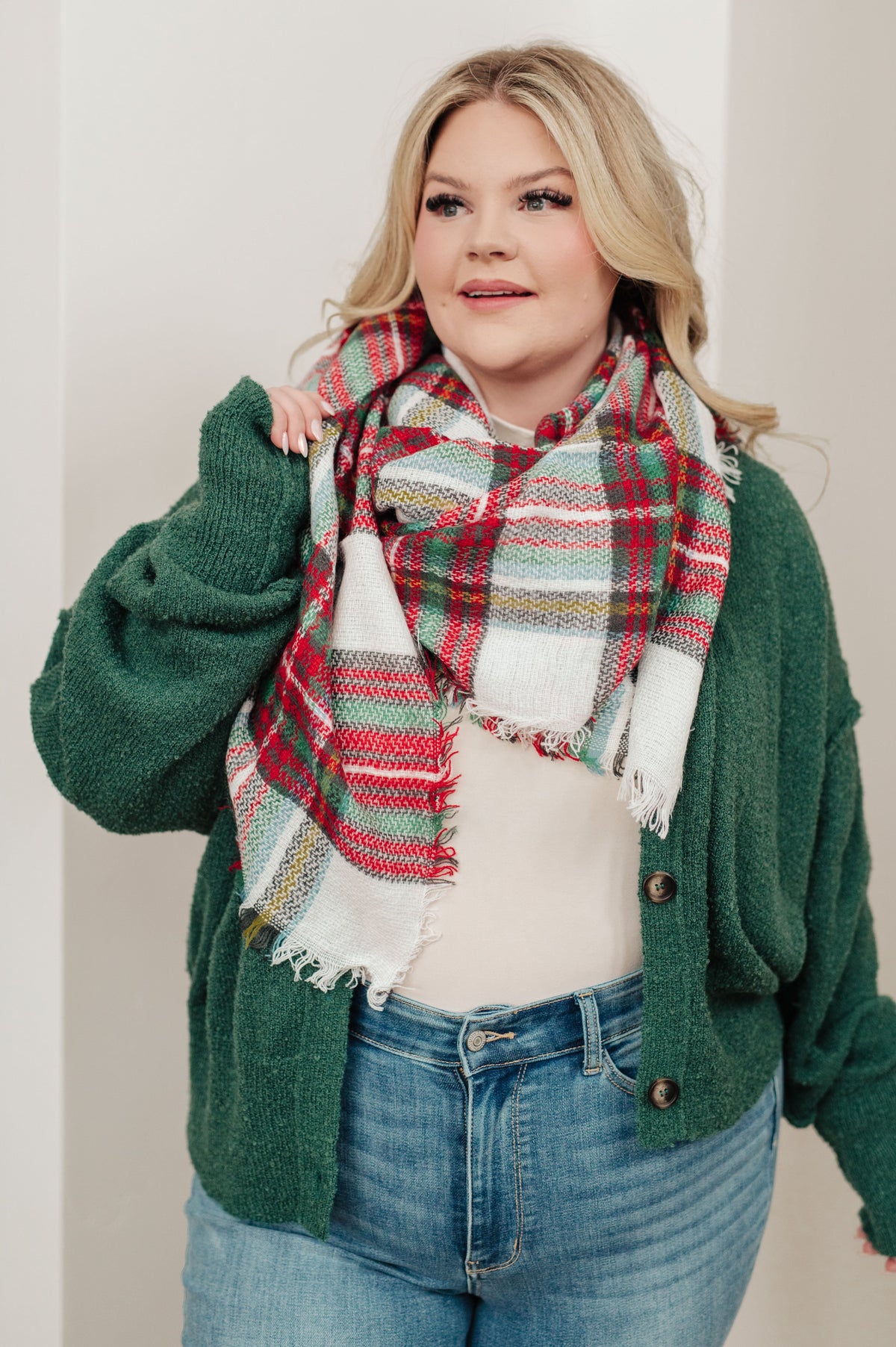 Hazel Blues® |  Holiday Plaid Scarf