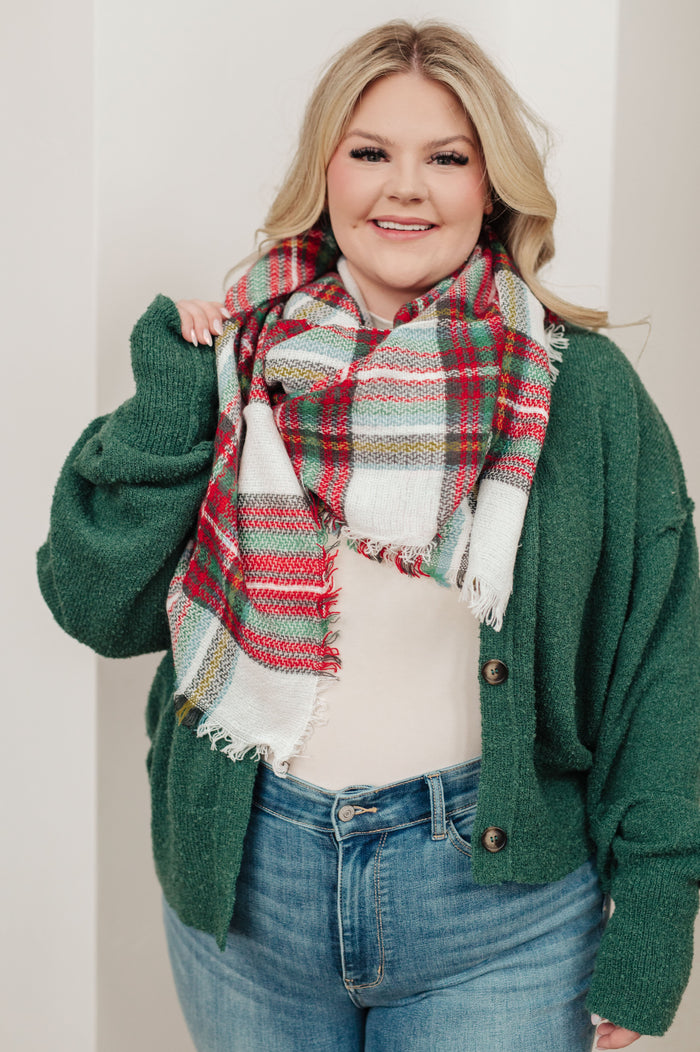 Hazel Blues® |  Holiday Plaid Scarf