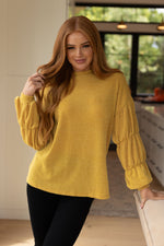 Hazel Blues® |  Honey Be Mine Balloon Sleeve Sweater