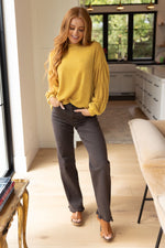 Hazel Blues® |  Honey Be Mine Balloon Sleeve Sweater