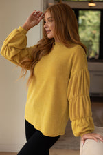 Hazel Blues® |  Honey Be Mine Balloon Sleeve Sweater