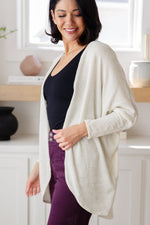 Hazel Blues® |  How's It Going Open Front Cardigan