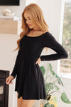 Hazel Blues® |  In the Thick of It Long Sleeve Skort Dress