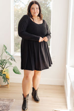 Hazel Blues® |  In the Thick of It Long Sleeve Skort Dress