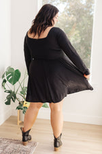 Hazel Blues® |  In the Thick of It Long Sleeve Skort Dress