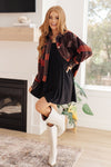 Hazel Blues® |  In the Thick of It Long Sleeve Skort Dress