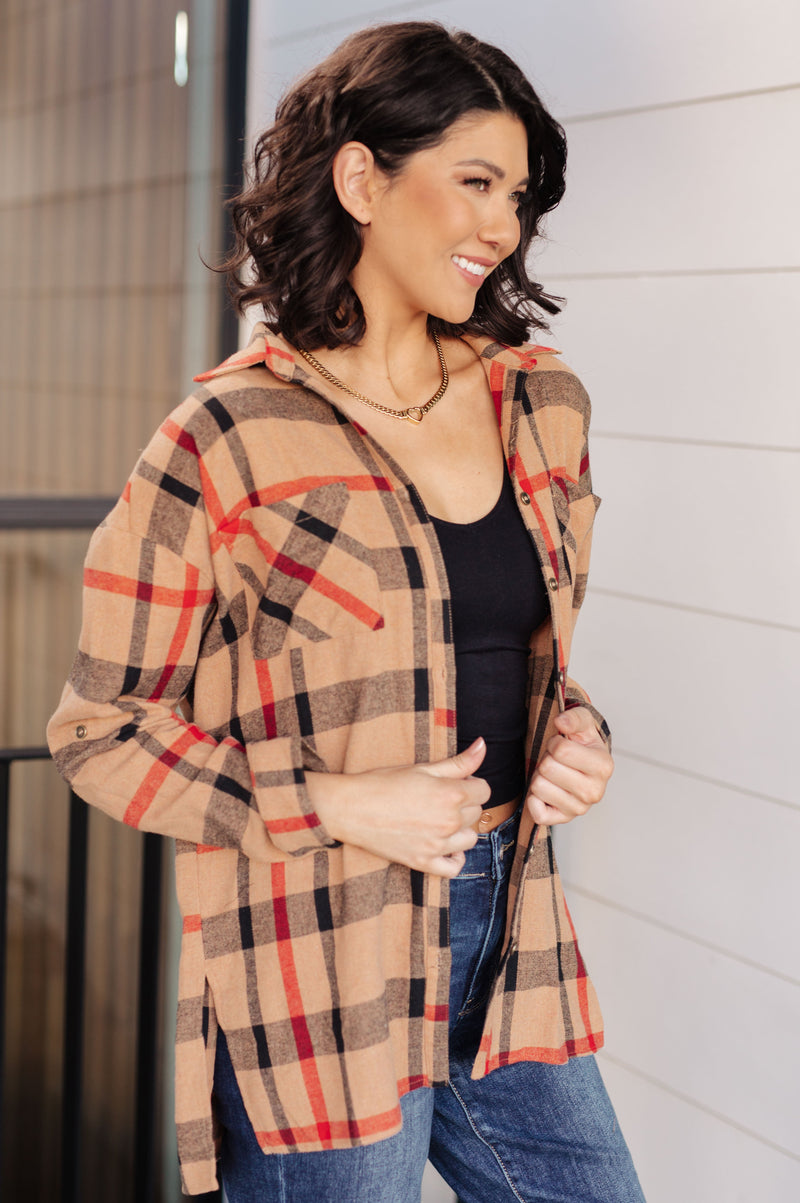 Hazel Blues® |  Is It Really Oversized Plaid Button Up
