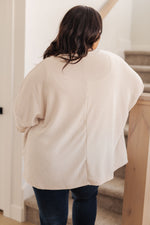 Hazel Blues® |  Ivory Thoughts Chenille Blouse