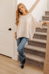Hazel Blues® |  Ivory Thoughts Chenille Blouse