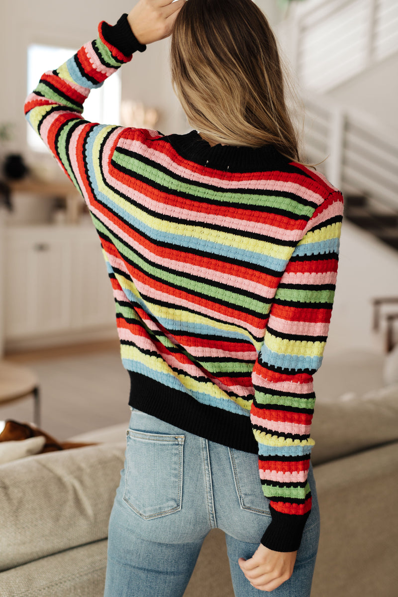 Hazel Blues® |  Keep Dreaming Striped Sweater