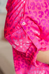 Hazel Blues® |  LSAT at Two Button Up Blouse