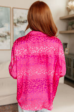Hazel Blues® |  LSAT at Two Button Up Blouse