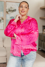 Hazel Blues® |  LSAT at Two Button Up Blouse