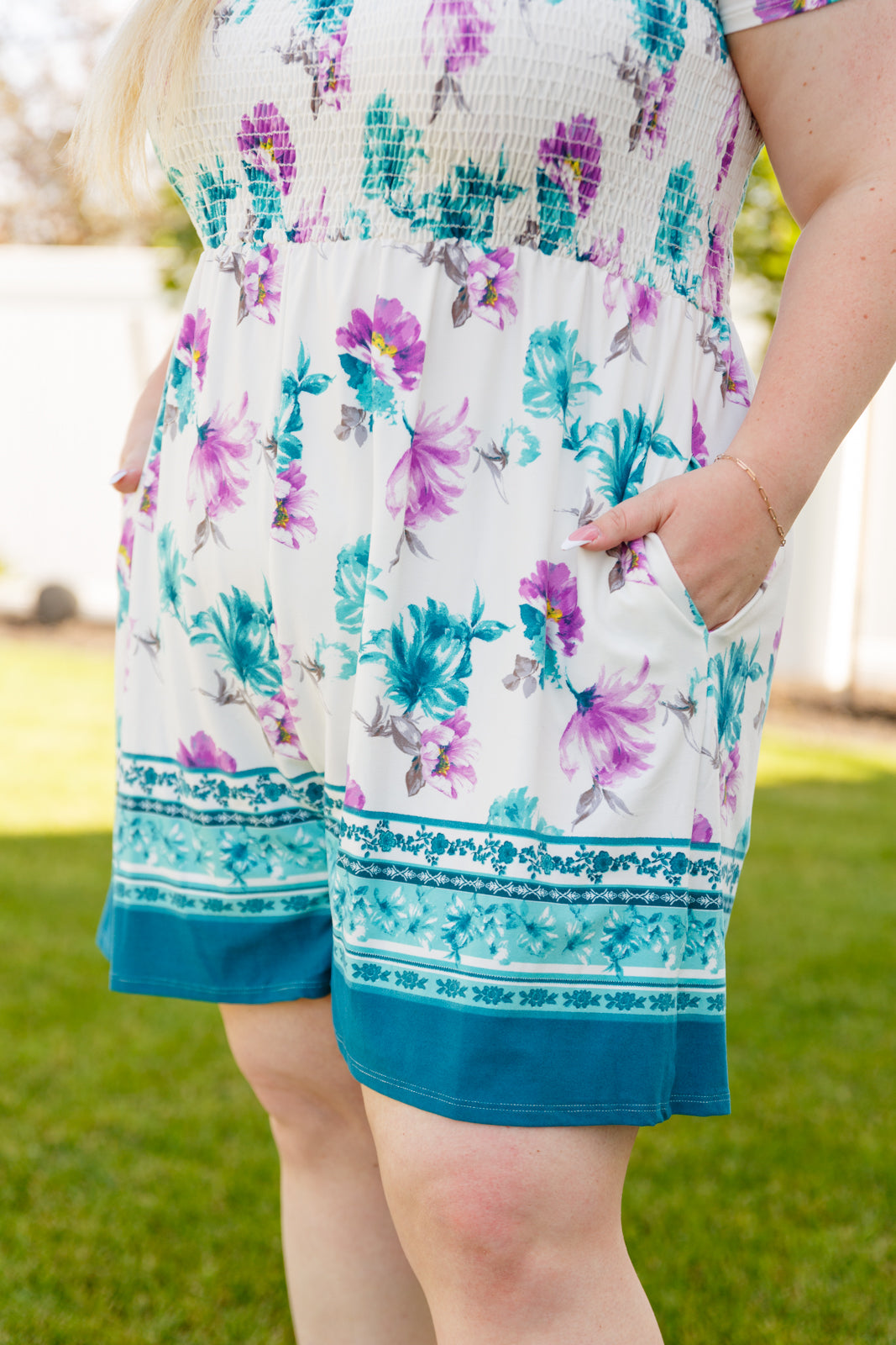 Hazel Blues® |  Little Boho Moment Floral Romper