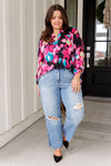 Hazel Blues® |  Little Lovely Blouse in Painted Floral