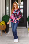 Hazel Blues® |  Little Lovely Blouse in Painted Floral
