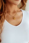Hazel Blues® |  Lock it Up Lock Pendant Necklace
