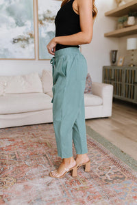 Hazel Blues® | Love Me Dearly High Waisted Pants in Jade - Hazel Blues®