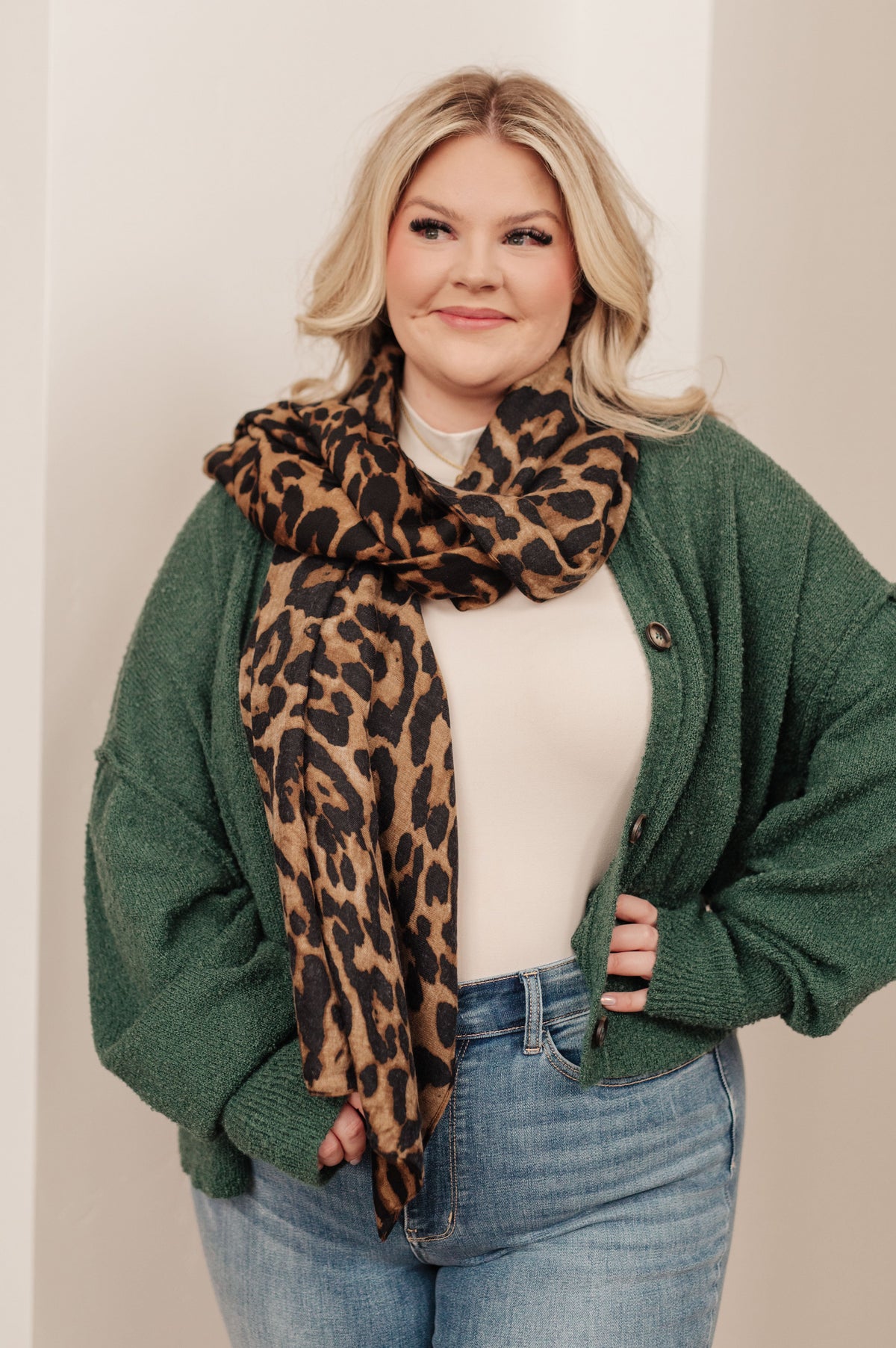 Hazel Blues® |  Lovely Leopard Scarf