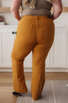 Hazel Blues® |  Melinda High Rise Control Top Flare Jeans in Marigold