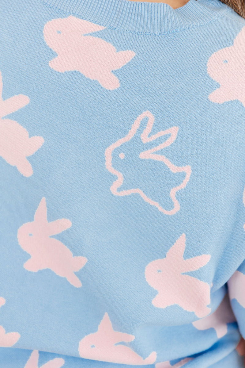 Hazel Blues® |  Miss Cottontail Half Sleeve Sweater