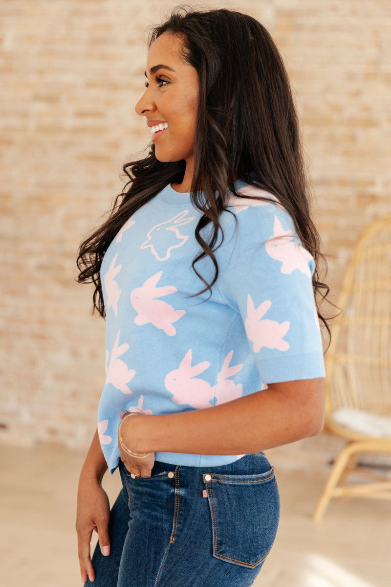 Hazel Blues® |  Miss Cottontail Half Sleeve Sweater