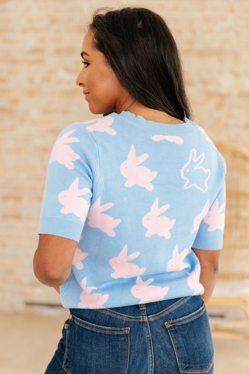 Hazel Blues® |  Miss Cottontail Half Sleeve Sweater