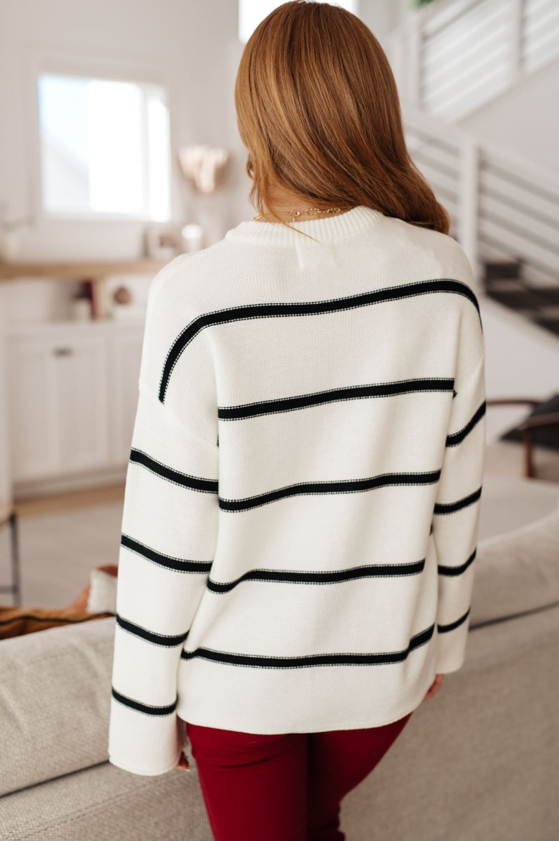 Hazel Blues® |  More or Less Striped Sweater