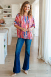 Hazel Blues® |  My Bae Boyfriend Top in Pink Kaleidoscope