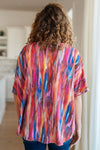 Hazel Blues® |  My Bae Boyfriend Top in Pink Kaleidoscope