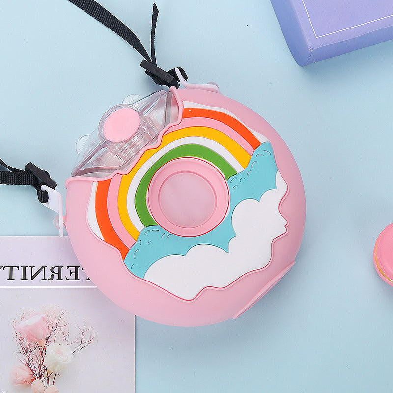 Hazel Blues® |  PREORDER: Portable Rainbow Donut Water Bottle