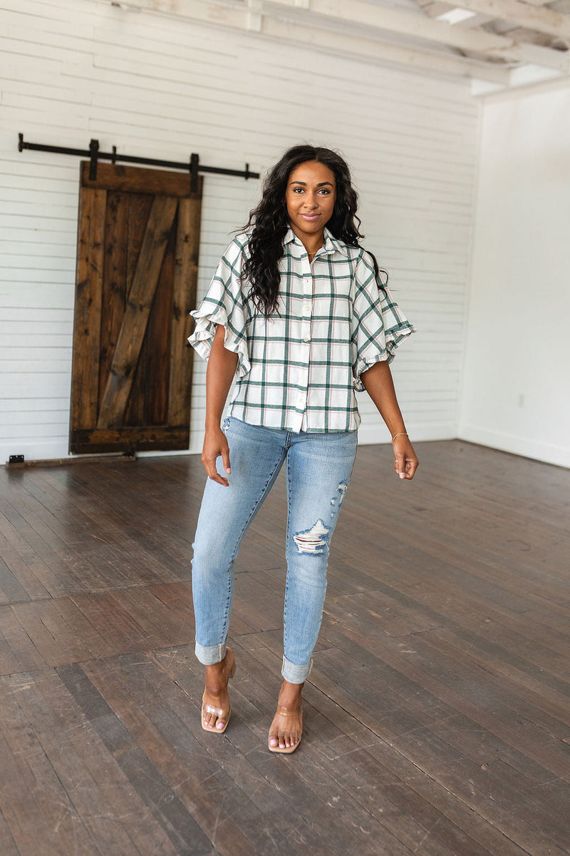 Hazel Blues® |  Perfect Picnic Plaid Top