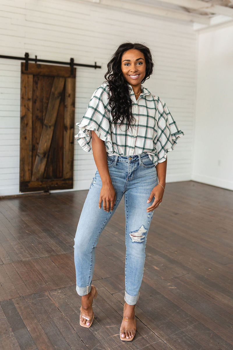 Hazel Blues® |  Perfect Picnic Plaid Top