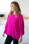 Hazel Blues® |  Pink Thoughts Chenille Blouse