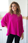 Hazel Blues® |  Pink Thoughts Chenille Blouse