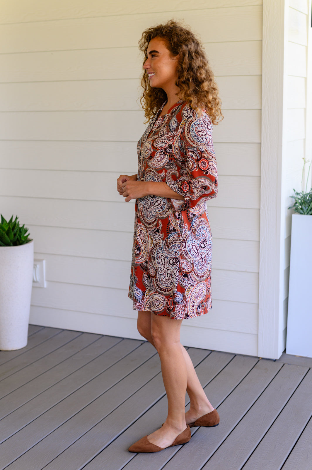 Hazel Blues® |  Precisely Why Paisley Dress