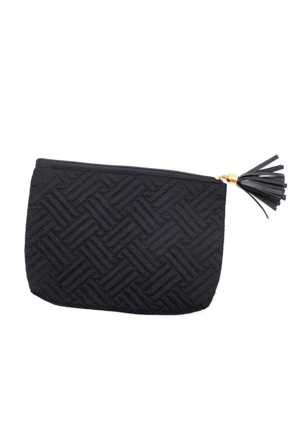 Hazel Blues® |  Quilted Travel Zip Pouch in Black