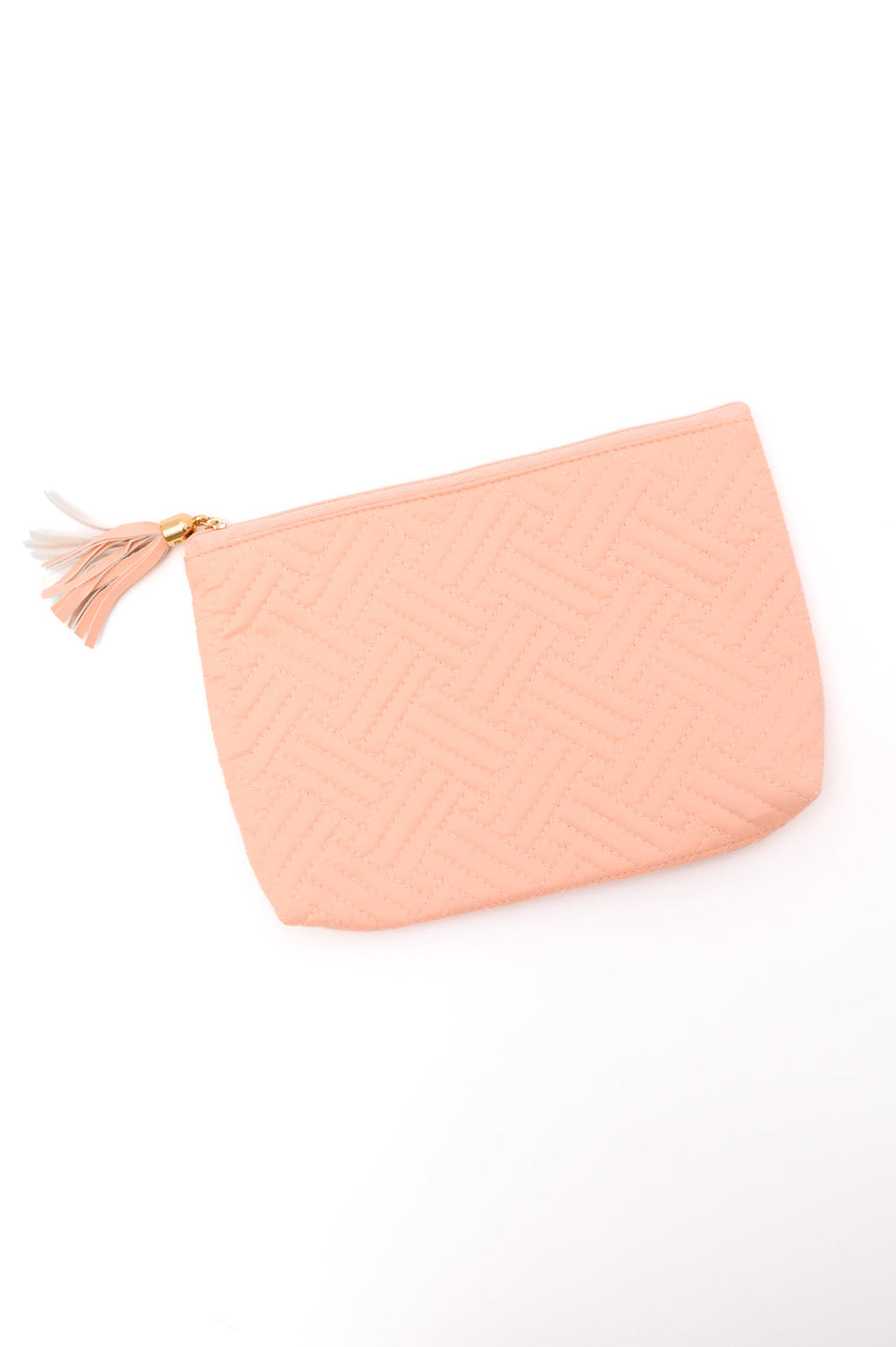 Hazel Blues® |  Quilted Travel Zip Pouch in Pink