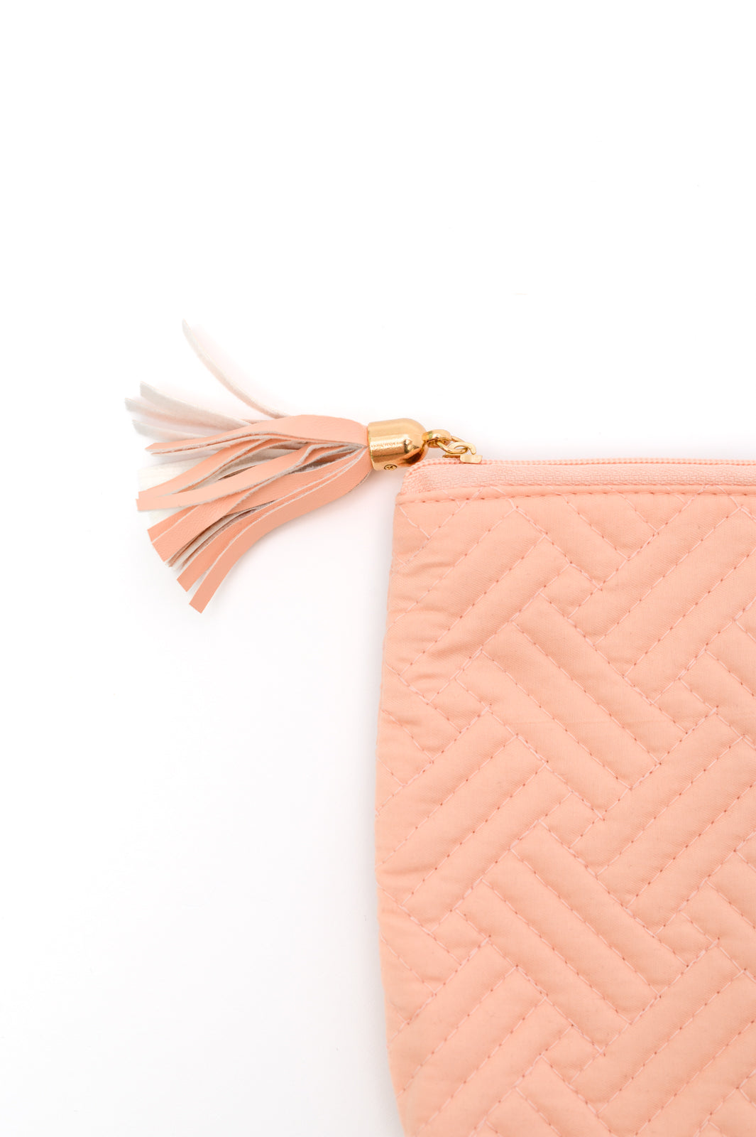 Hazel Blues® |  Quilted Travel Zip Pouch in Pink