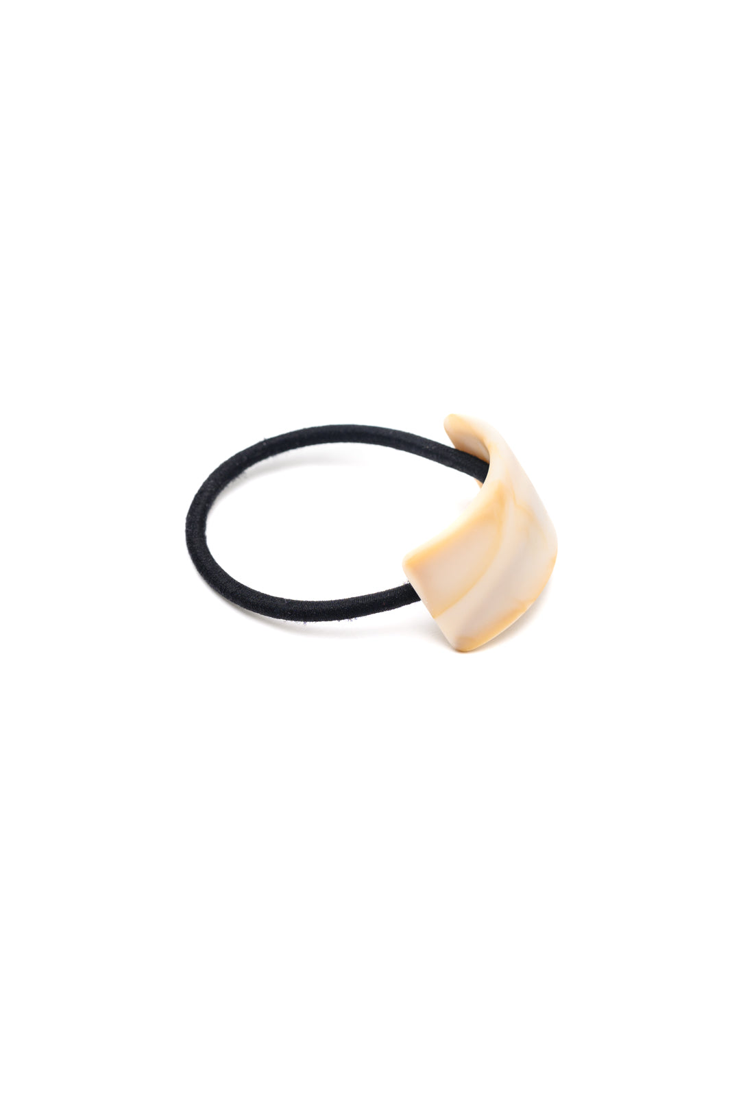 Hazel Blues® |  Rectangle Cuff Hair Tie Elastic in Ivory