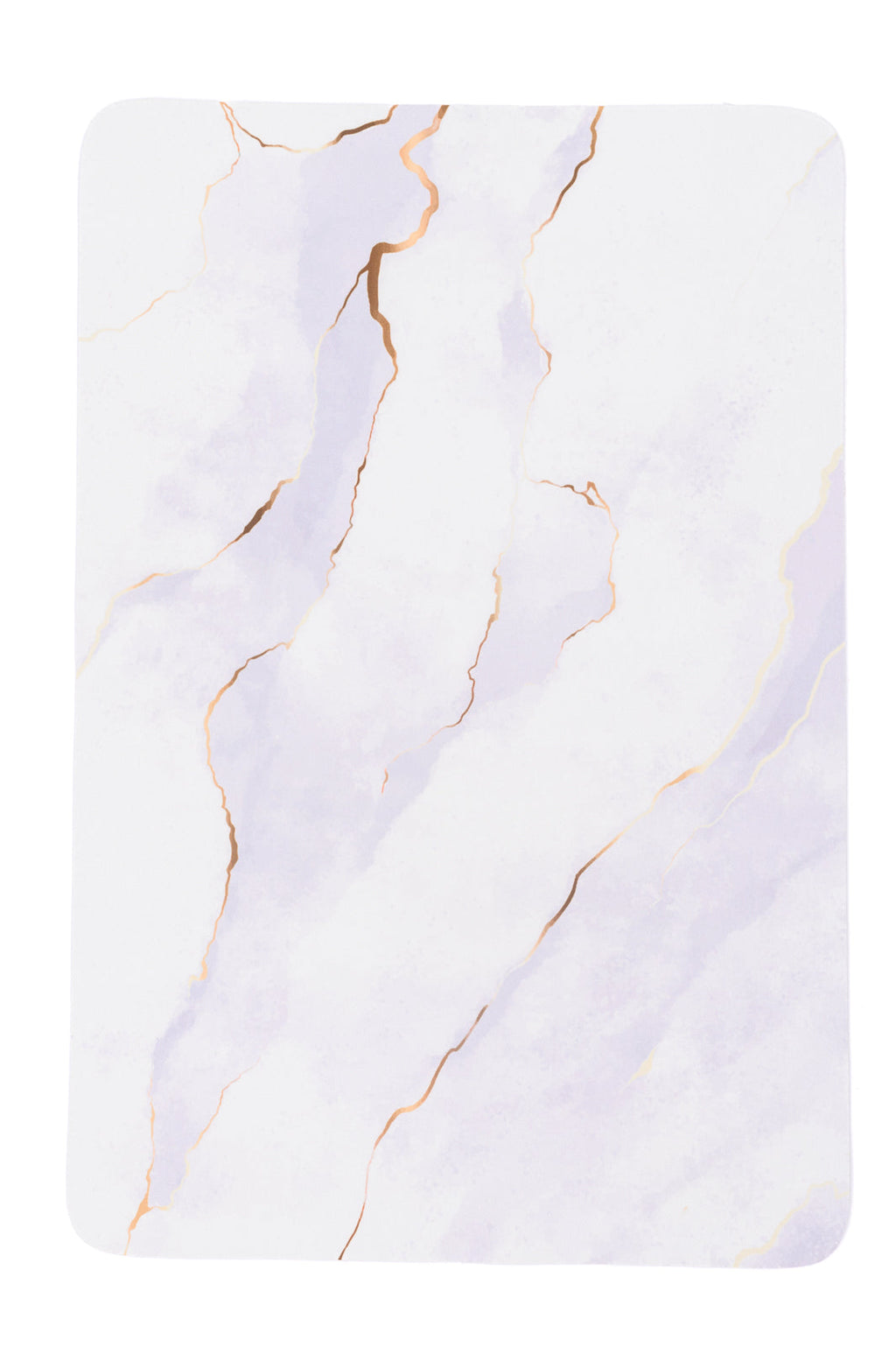 Hazel Blues® |  Say No More Luxury desk pad in White Marble