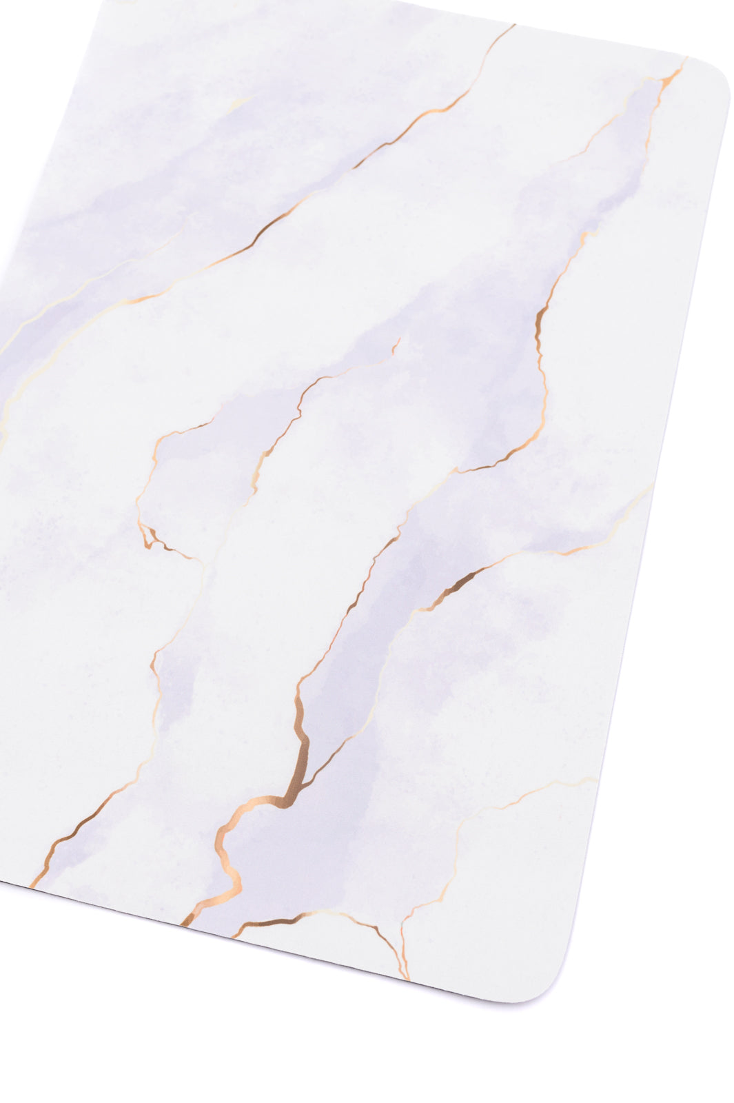 Hazel Blues® |  Say No More Luxury desk pad in White Marble