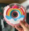 Hazel Blues® |  PREORDER: Portable Rainbow Donut Water Bottle