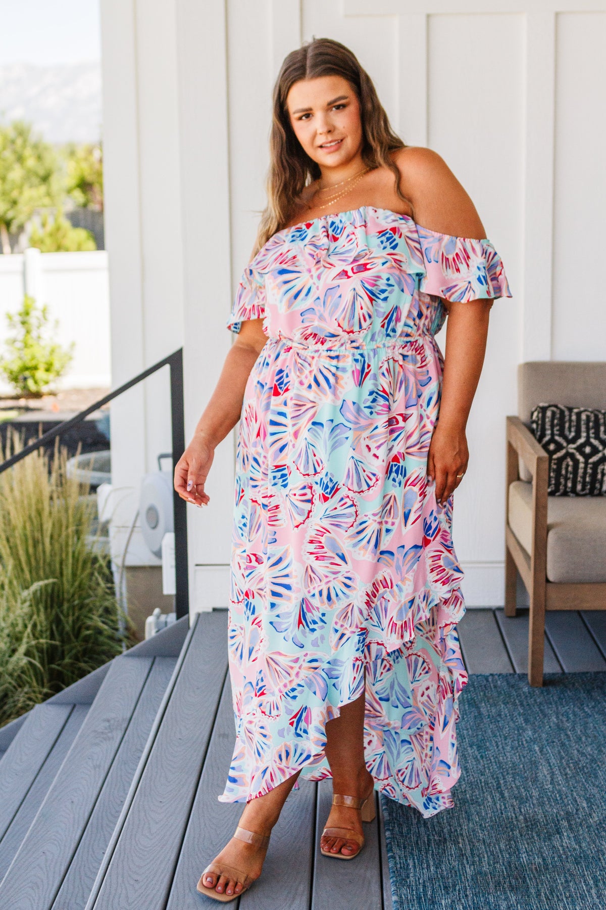 Hazel Blues® |  She Sells Sea Shells Maxi Dress