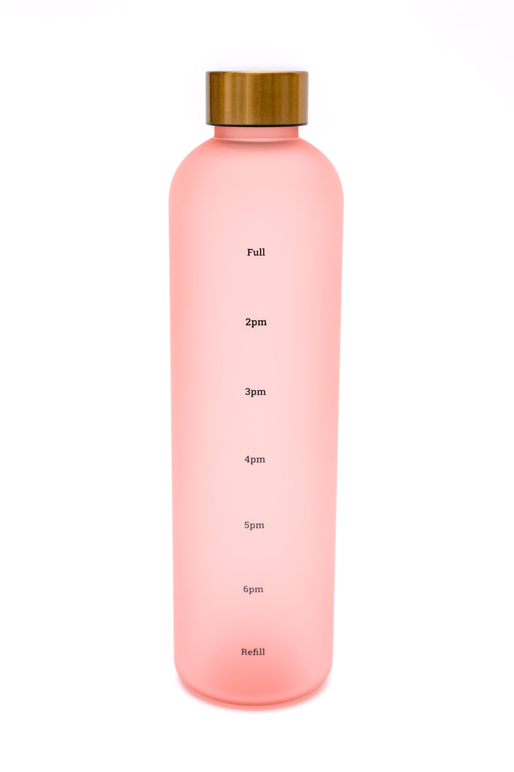 Hazel Blues® |  Sippin' Pretty 32 oz Translucent Water Bottle in Pink & Gold